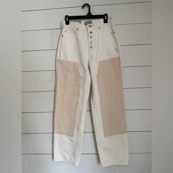 Everlane Womens The Painter Jean Bone White Size sz 27NWT $128 - Picture 6 of 13